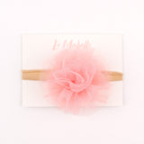 Somon  Tül Çiçek Kız Çocuk Saç Bandı