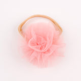 Somon  Tül Çiçek Kız Çocuk Saç Bandı