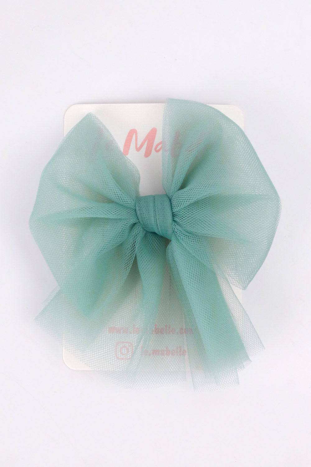 Mint  Tül Fiyonk Kız Çocuk Klips Toka