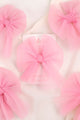 Pink Tulle Bow Girl Clip Hairclip