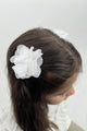 White 2-Piece Tulle Flower Girl Clip Hairpin Set