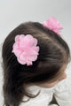 Pink 2-Piece Tulle Flower Girl Clip Hairpin Set