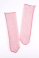 Dusty Rose Small Glitter Detailed Girls' Tulle Socks