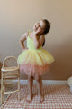 Yellow Tutu Skirt and Straps Girls Ballerina Dress - Jade