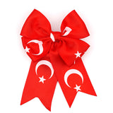 Kırmızı  Ay Yıldızlı Kız Çocuk Klips Toka
