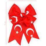 Kırmızı  Ay Yıldızlı Kız Çocuk Klips Toka