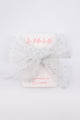 Ecru Glitter Tulle Bow Girl Clip Hairclip
