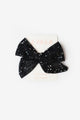 Black Glitter Tulle Bow Girl Clip Hairclip