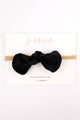 Siyah  Kadife Fiyonk Kız Çocuk Saç Bandı