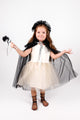 Black Girls' Glittery Cape, Staff and Crown Set