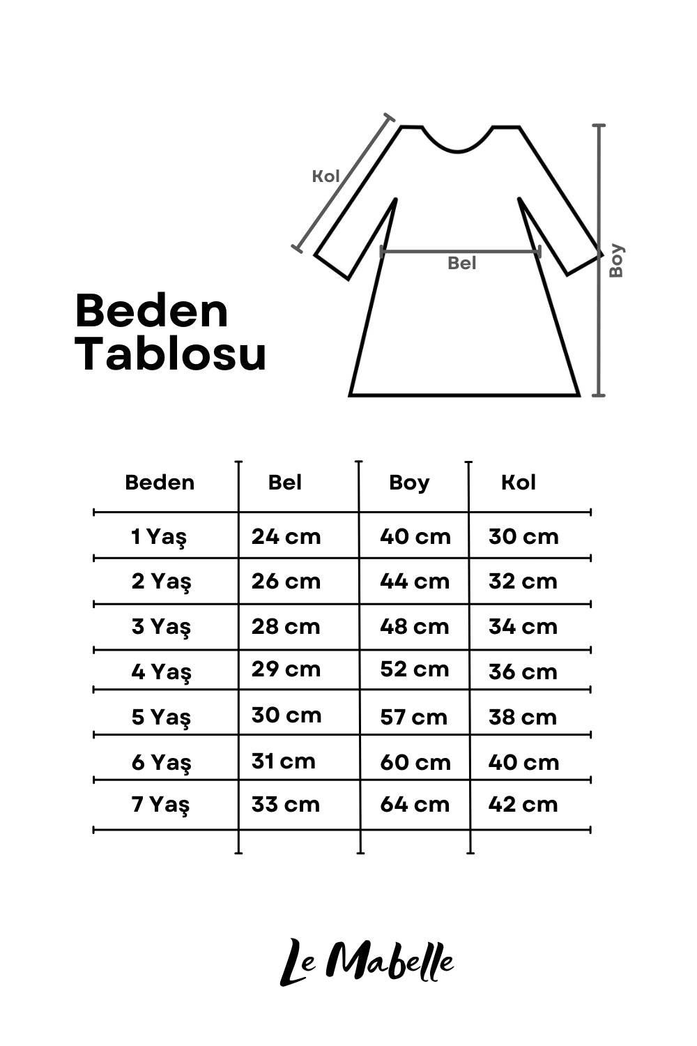 Beyaz  Uzun Kollu Fisto Yaka Detaylı Kız Çocuk Elbise - Jesicca