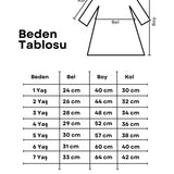 Beyaz  Uzun Kollu Fisto Yaka Detaylı Kız Çocuk Elbise - Jesicca