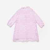 Pembe  Güpür Fiyonklu Kız Çocuk Elbise - Bessie