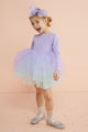 Lilac Tutu Skirted Girls Ballerina Dress - Miranda