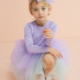 Lila Tütü Etekli Kız Çocuk Balerin Elbise - Miranda