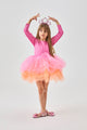 Pink Tutu Skirted Girls Ballerina Dress - Miranda