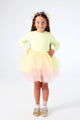 Sarı  Tütü Etekli Kız Çocuk Balerin Elbise - Miranda