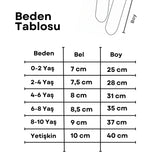 Kırmızı  Küçük Yıldız Detaylı Kız Çocuk Tül Çorap