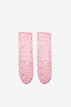 Pink Gold Little Star Detailed Girls' Tulle Socks