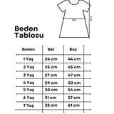 Beyaz  Kısa Kollu Papatya Tüllü Kız Çocuk Elbise - Hillary