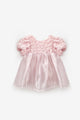 Dusty Rose Detailed Tulle Skirted Girl's Dress - Nelia