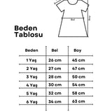 Siyah  Gül Detaylı Tül Etekli Kız Çocuk Elbise - Nelia