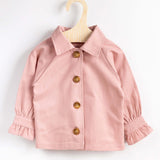 Pembe  Arkası Tül Detaylı Kız Çocuk Trençkot - Maggie