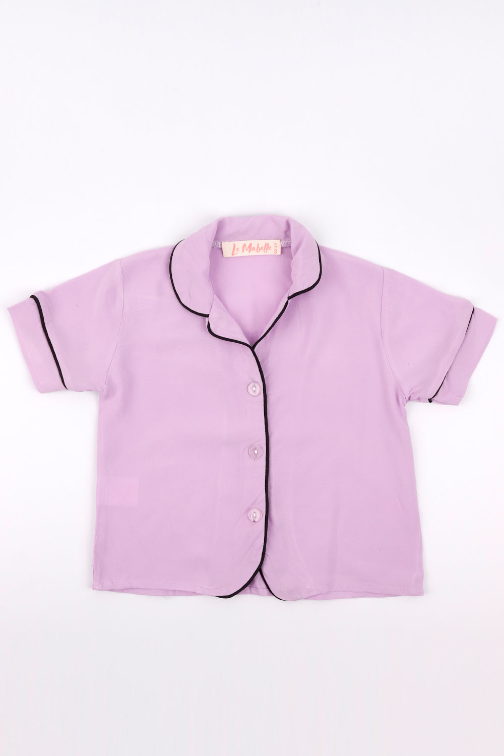 Lila  Biyeli Kız Çocuk Pijama Takımı