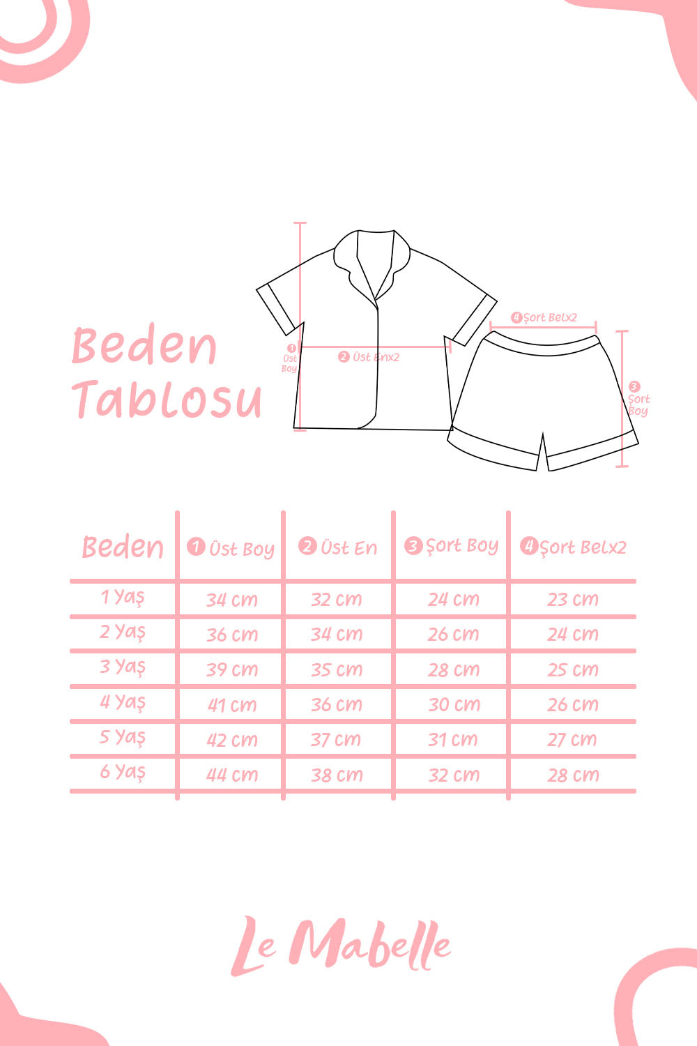 Lila  Biyeli Kız Çocuk Pijama Takımı
