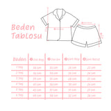 Lila  Biyeli Kız Çocuk Pijama Takımı