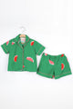Yeşil Biyeli Kız Çocuk Pijama Takımı