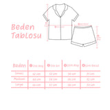 Sarı Civciv Desenli Biyeli Kadın Pijama Takımı