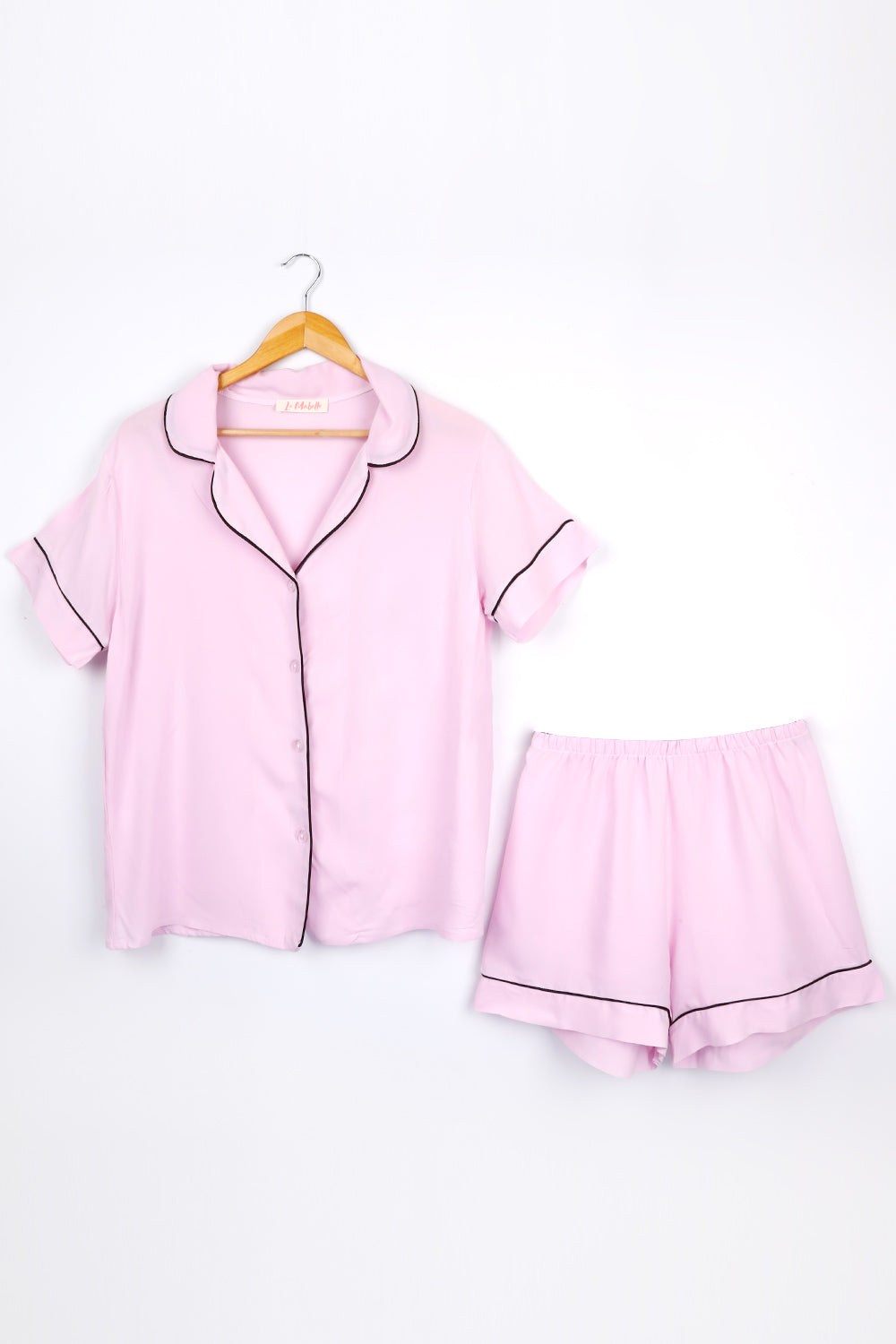 Açık Pembe  Biyeli Kadın Pijama Takımı