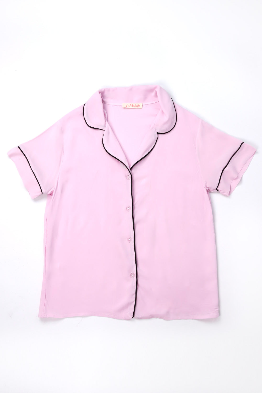 Açık Pembe  Biyeli Kadın Pijama Takımı