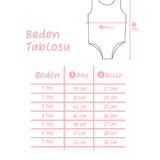 Pembe Elma Desenli Kız Çocuk Mayo