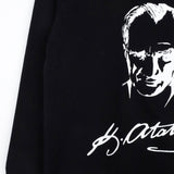 Siyah  Atatürk Baskılı Kız Çocuk Tişört
