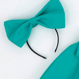 Mint  Fiyonk Detaylı Kız Çocuk Balon Elbise - Lolita