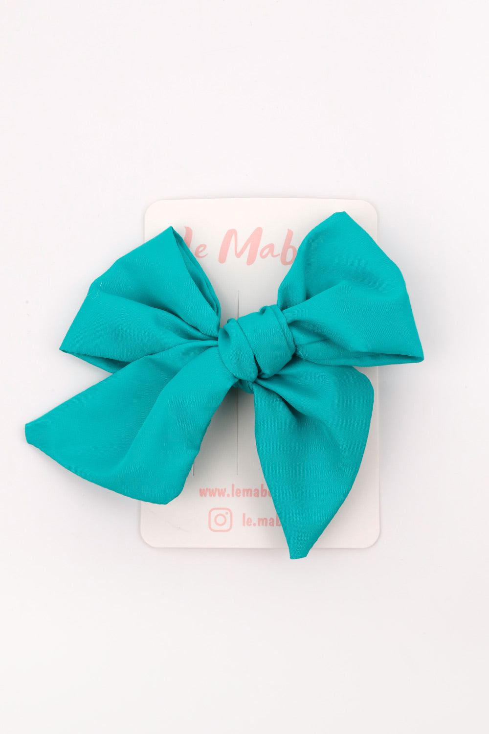 Mint  Parlak Fiyonk Kız Çocuk Klips Toka