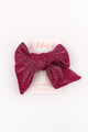 Fuchsia Glittery Bow Girl Clip Hairclip