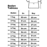 Pudra  Yıldız Baskılı Kız Çocuk Tül Crop
