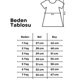 Lila  Kısa Kollu Yıldız Baskılı Kız Çocuk Elbise - Bella