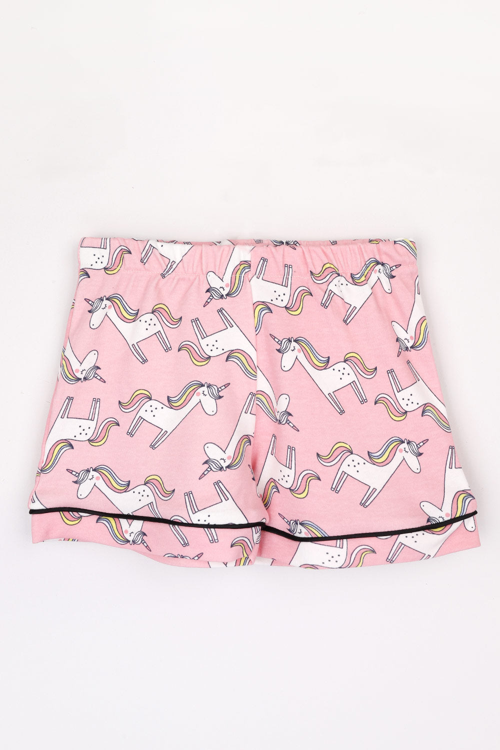 Açık Pembe Unicorn Penye Kız Çocuk Pijama Takımı