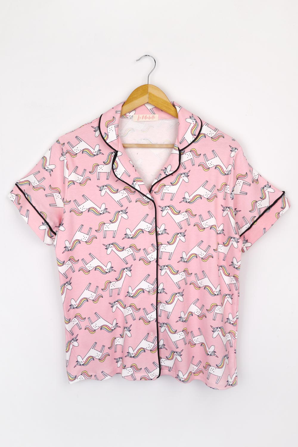 Açık Pembe Unicorn Penye Kadın Pijama Takımı