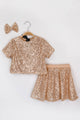 Rose  Pul Payetli Kız Çocuk İkili Takım - Larina
