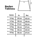 Beyaz  Etek Ucu Tüllü Pullu Kız Çocuk Elbise - Evie