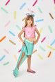 Mint Mermaid Skirted Girls' Two-Piece Set - Liliana