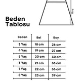Çok Renkli Gökkuşağı Pullu Kız Çocuk Etek - Dena