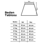 Kırmızı  Üzeri Pullu Kız Çocuk Etek - Gracie