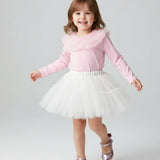 Beyaz Kız Çocuk Tül Etek - Miley