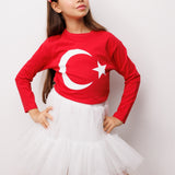 Beyaz  Kız Çocuk Tül Etek - Miley